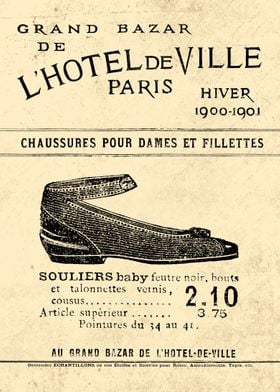 SOULIERS BABY 1900