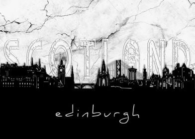 edinburgh skyline marble