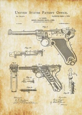 Luger Pistol Patent