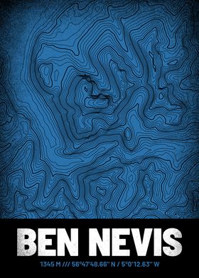 Ben Nevis Topographic Map