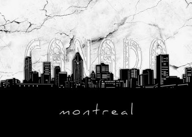 montreal skyline marble