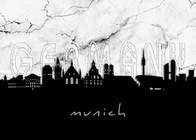 munich skyline marble