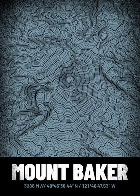 Mount Baker Topo Map