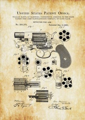 Colt 1881 Revolver Firearm