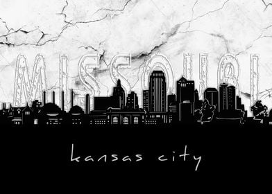 kansas city skyline marble