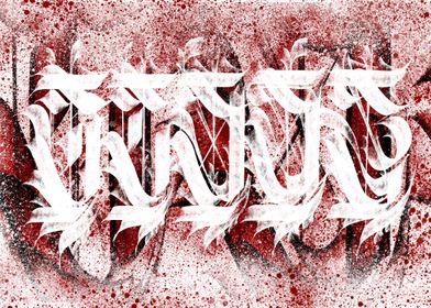 BLOOD Calligraffiti poster