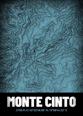 Monte Cinto Topo Map