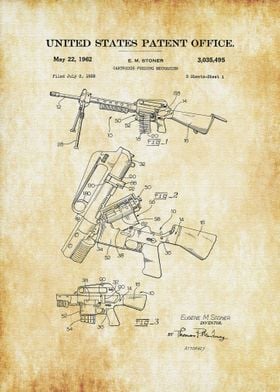 Machine Gun Patent 1962