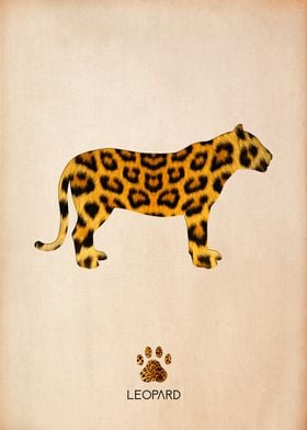 Leopard Silhouette Texture