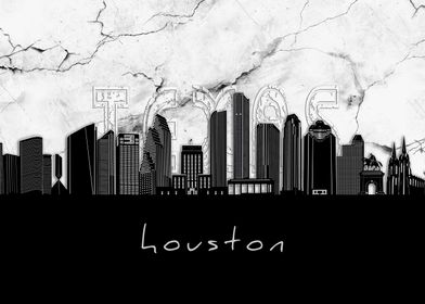 houston skyline marble