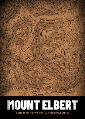 Mount Elbert Topo Map