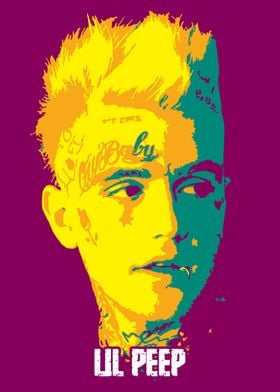 Lil Peep pop art design