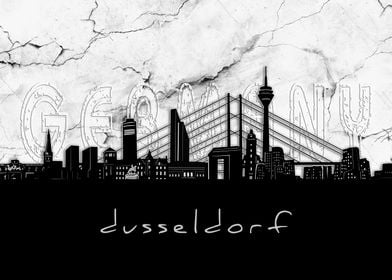 dusseldorf skyline marble