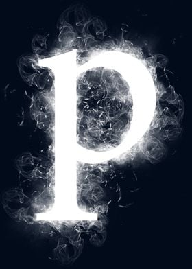 p small letter smoky 