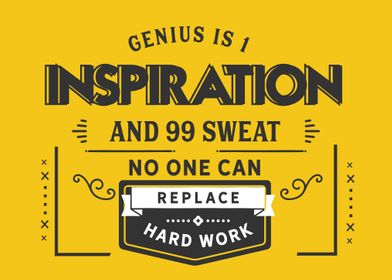 Genius is 1 inspiration 