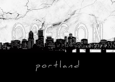 portland skyline marble