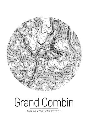 Grand Combin Topo Map