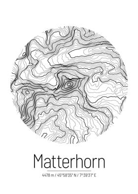 Matterhorn Topographic Map