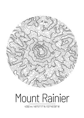 Mount Rainier Topo Map