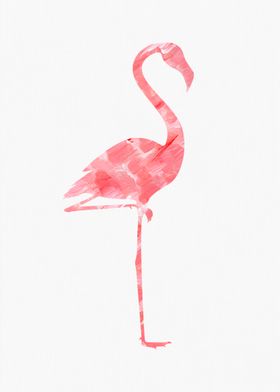 Flamingo Paint Silhouette