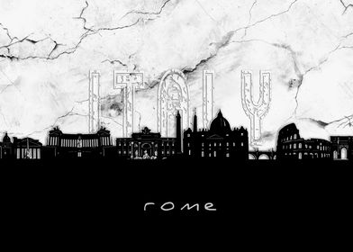 rome skyline marble