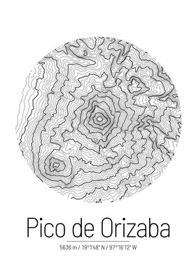 Pico de Orizaba Topo Map