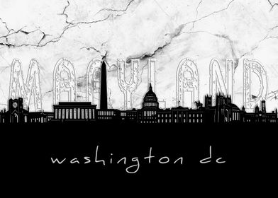 washington dc skyline marb