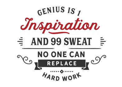 Genius is 1 inspiration