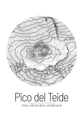 Pico del Teide Topo Map