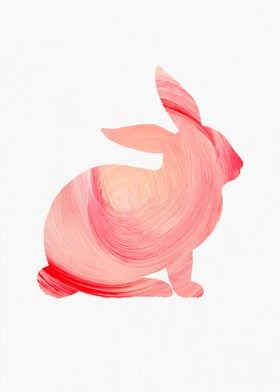 Rabbit Painting Silhouette