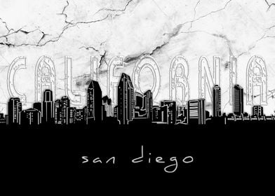 san diego skyline marble