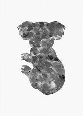 Koala Painting Silhouette