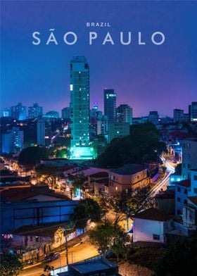 Sao Paulo city night