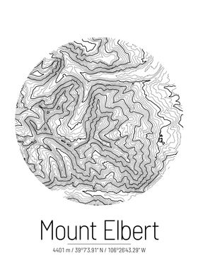 Mount Elbert Topo Map