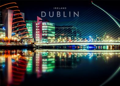 Dublin night view