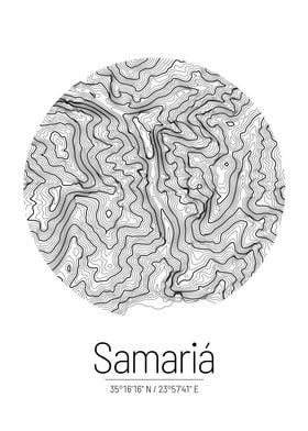 Samaria Gorge Topo Map