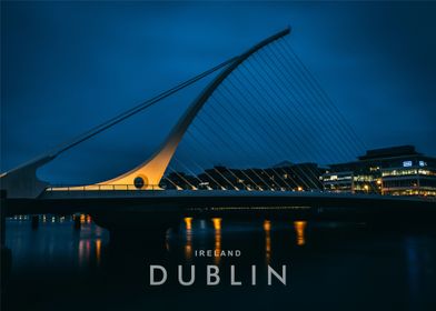 Dublin skyline night