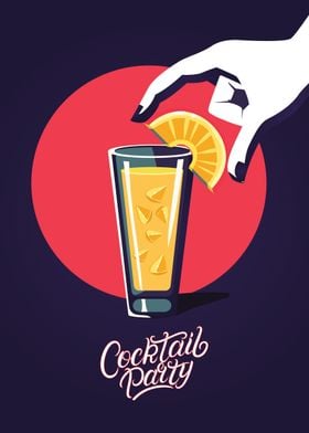 Cocktail kitchen poster