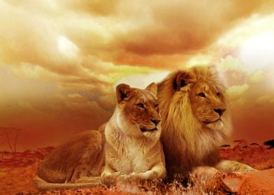 Lion And His Lioness