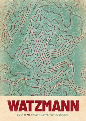 Watzmann Topographic Map
