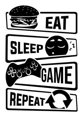 Stay at home GAMER Video Games Game Gaming Poster by anziehend