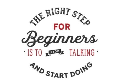 stop talking start doing