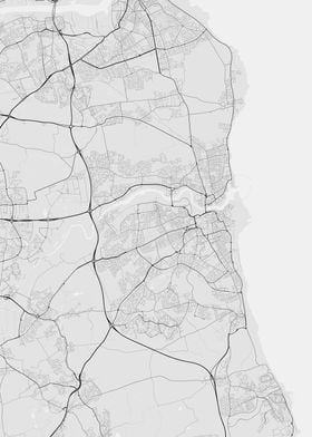 Sunderland England Map