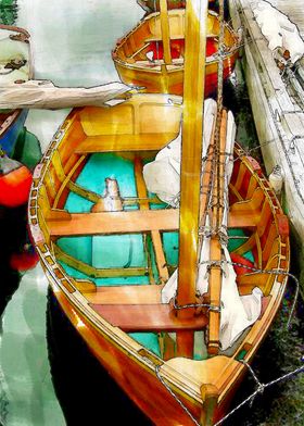 Sails On A Dock  