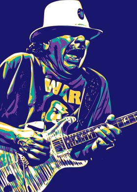 Carlos Santana Pop Art 4