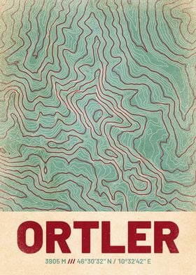 Ortler Topographic Map