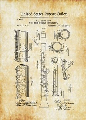 Clarinet Patent 1894