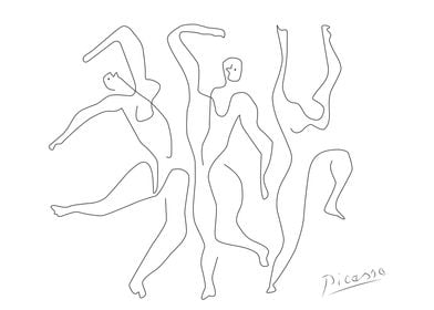 Matisse Dancers Line Art Poster By Minimons Displate
