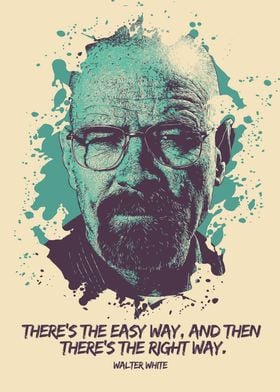 'Walter White Quote Poster ' Poster by Rizky Irawan | Displate