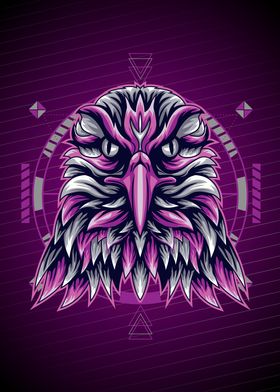  EAGLE PURPLE GEOMETRIC